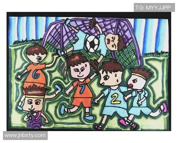 欢快足球明星卡通形象展现运动激情与快乐瞬间